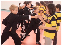 Demonstratie Kung Fu Copii